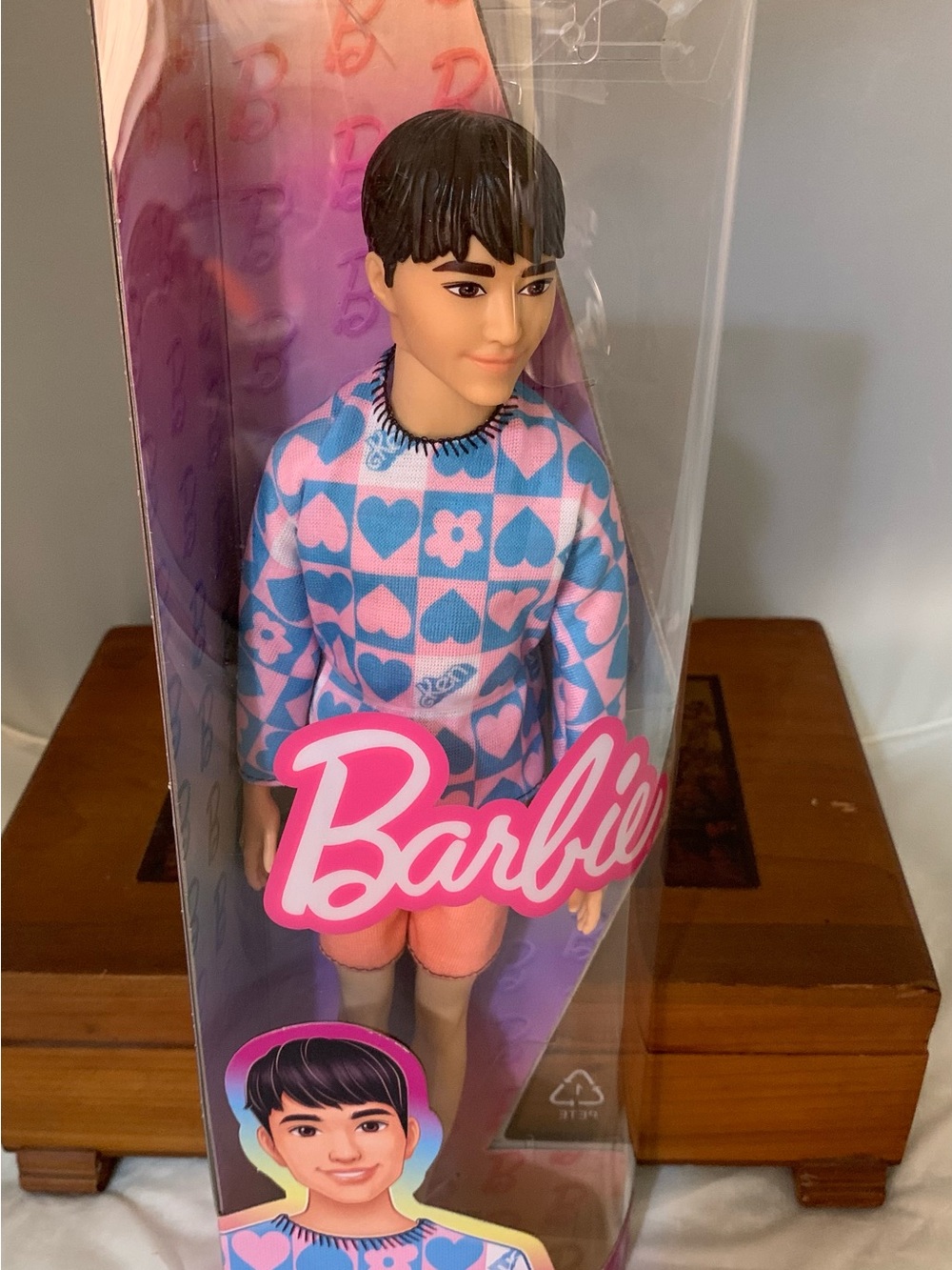 Barbie Ken 209 Fashionista KPop Flowers and Hearts Sweater NIB NRFB Collectible